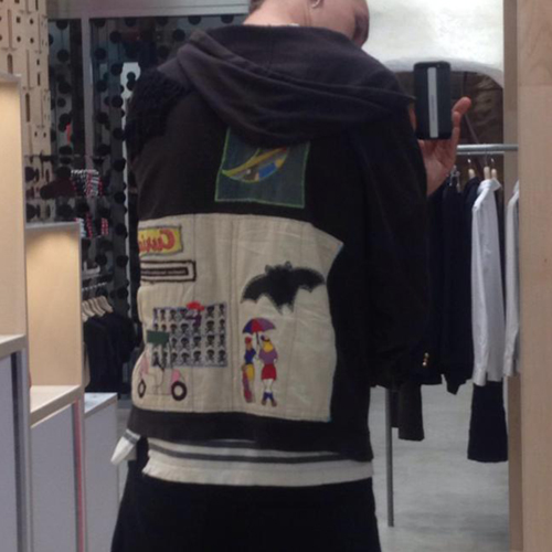 The back of Brent's Jacket